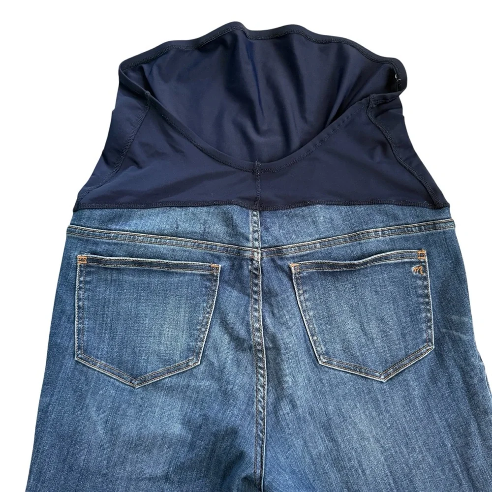 Madewell Maternity Jeans Size 29 Dark Wash Over-The-Belly High-Rise Skinny Jeans - Picture 4 of 5